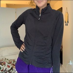 Calvin Klein | quick dry athletic zip in black